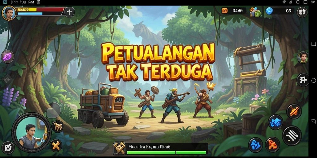 Gameplay seru dalam 3446 dengan pemandangan menakjubkan.