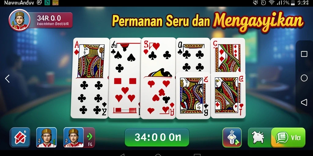 Screenshot gameplay 34R dengan suasana permainan Domino yang seru.