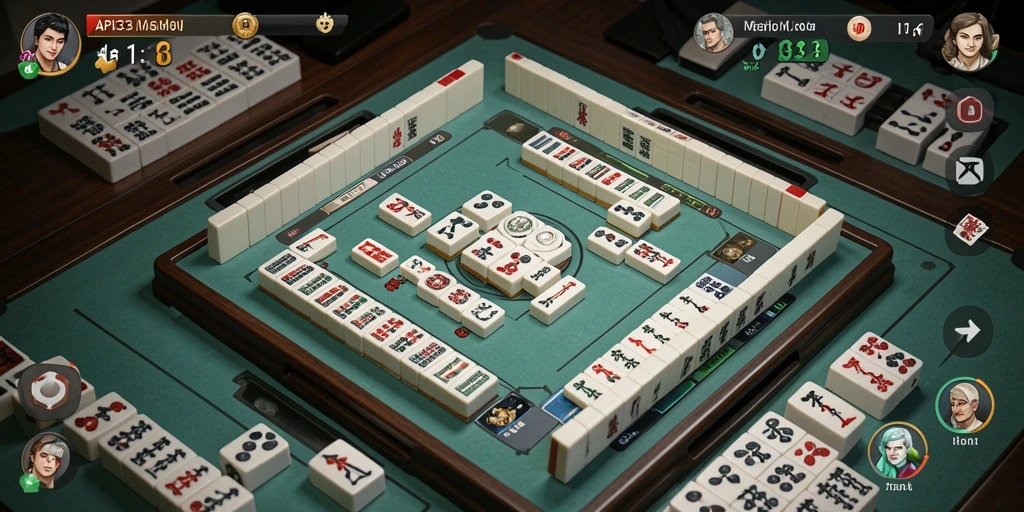 Tampilan gameplay Mahjong yang menarik dan memikat.