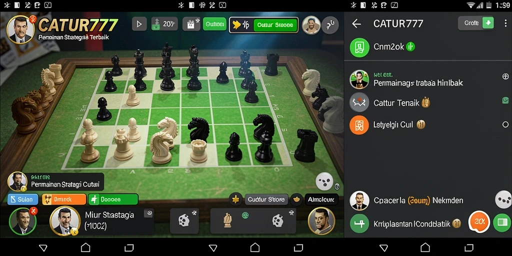 Pengalaman bermain catur yang mendalam dan strategis.