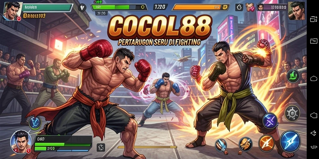 Gameplay COCOL88 yang penuh aksi dan pertarungan seru.