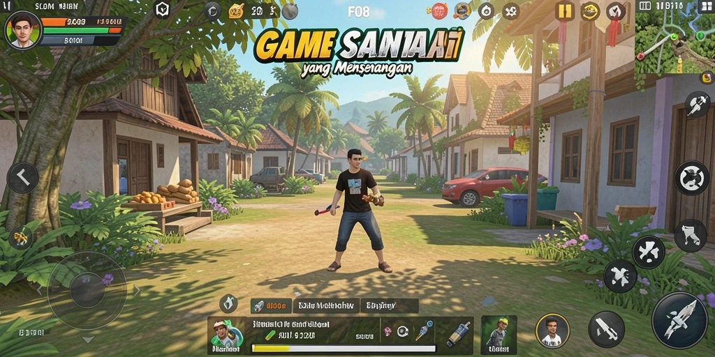 Tampilan gameplay casual yang menyenangkan dan interaktif.