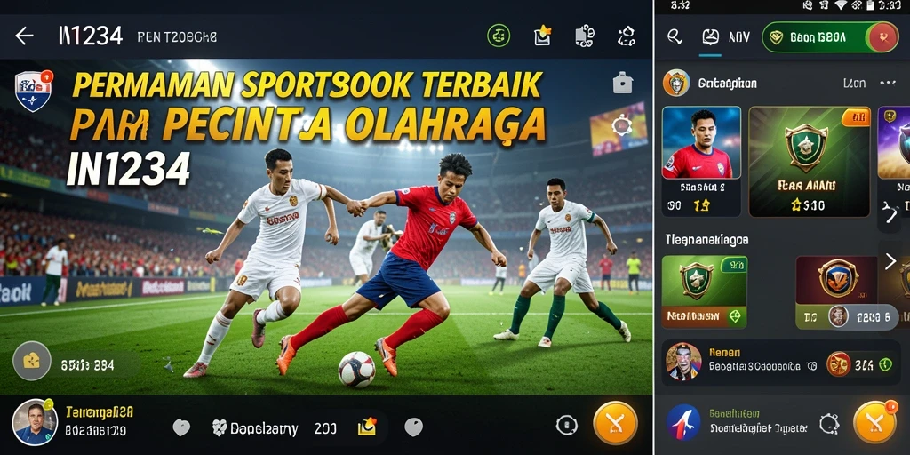 Tampilan gameplay menarik dari aplikasi Sportsbook IN1234.