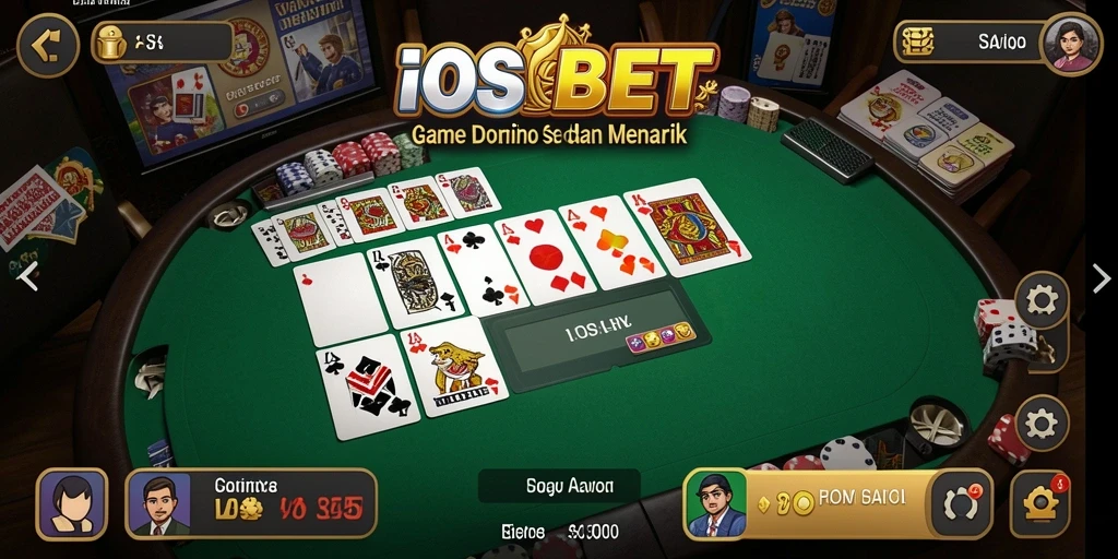 Screenshot gameplay IOSBET menampilkan keseruan bermain Domino.