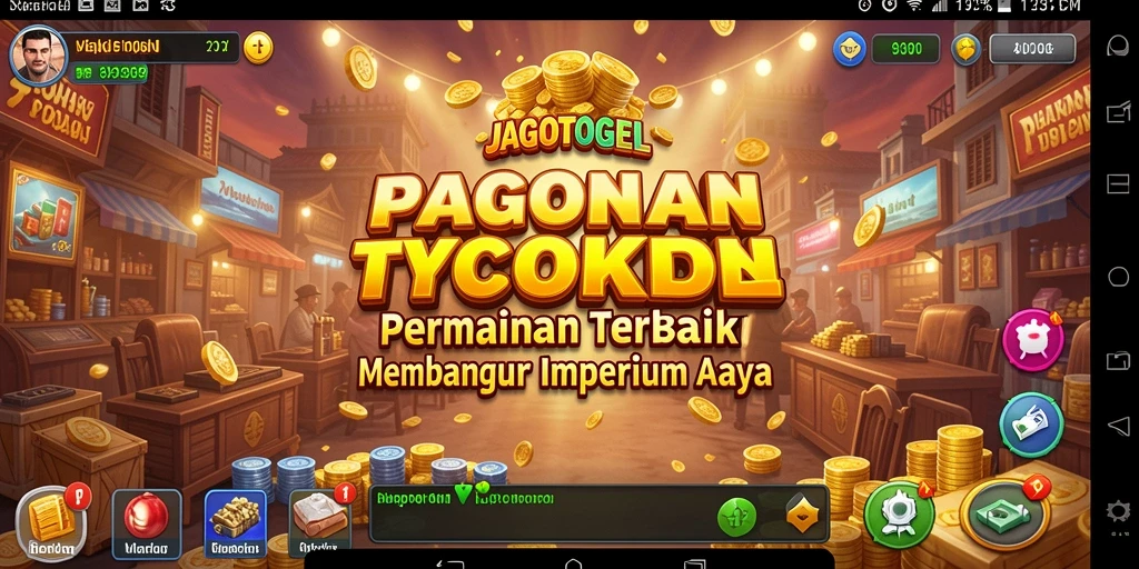 Tangkapan layar gameplay JAGOTOGEL menampilkan strategi bisnis yang menarik.