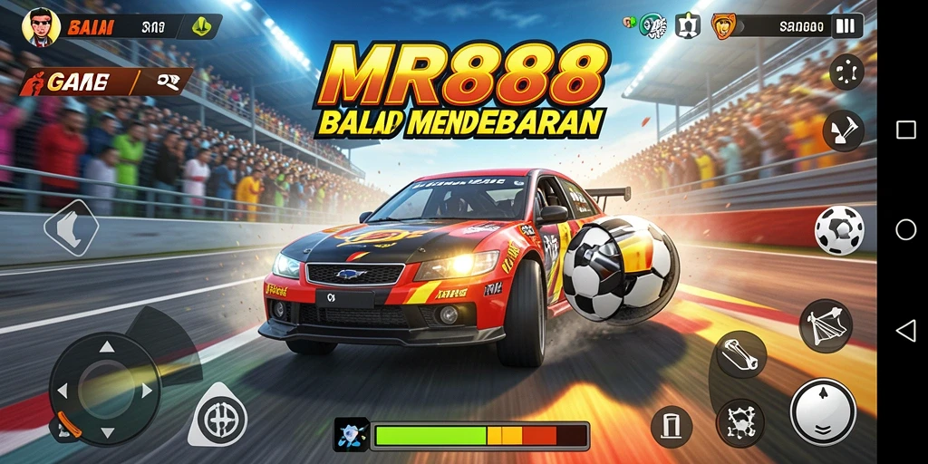 Gameplay menarik dari MR888 yang penuh aksi balap menegangkan.