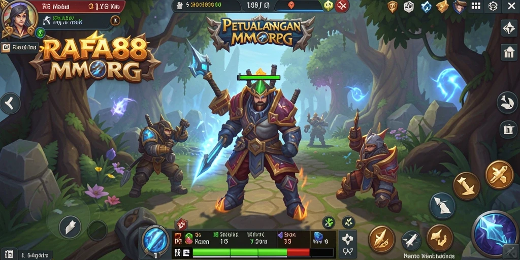 Screenshot RAFA88 menampilkan aksi seru dalam dunia MMORPG.