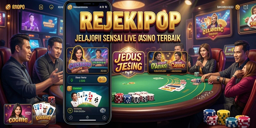 Tampilan menarik dari gameplay Live Casino REJEKIPOP.