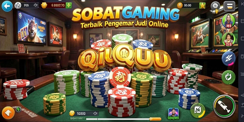 Tampilan gameplay seru dari SOBATGAMING QiuQiu yang mendebarkan.