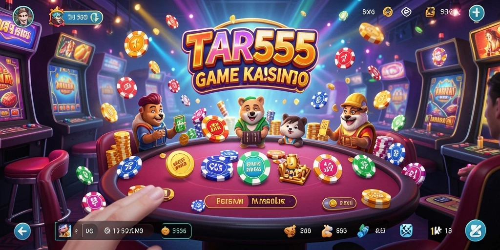 Screenshot gameplay TAR555 menampilkan aksi Kasino yang mendebarkan.
