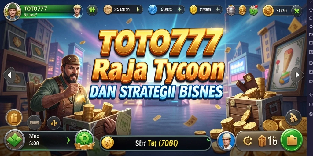 Tampakan gameplay TOTO777 saat mengelola bisnis Tycoon.