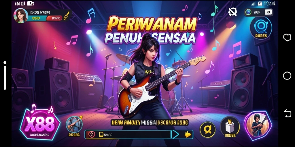 Tampilan gameplay X88 yang menarik dan interaktif.